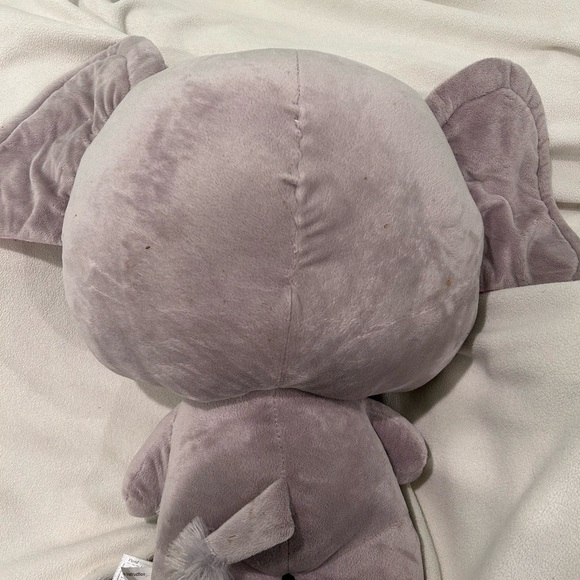 Fiesta Sanrio Hello Kitty Gray Circus Elephant Plush Stuffed 2014 Pink Bow - Picture 2 of 2